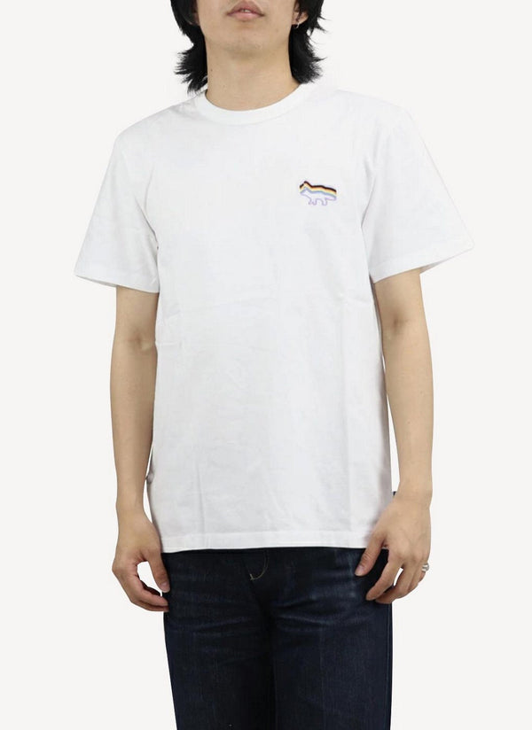 Maison Kitsune - Rainbow Fox Classic Tee-Shirt - Light Pink - Mixte