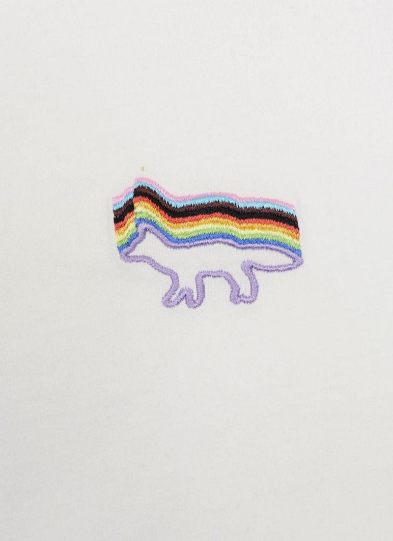 Maison Kitsune - Rainbow Fox Classic Tee-Shirt - Light Pink - Mixte