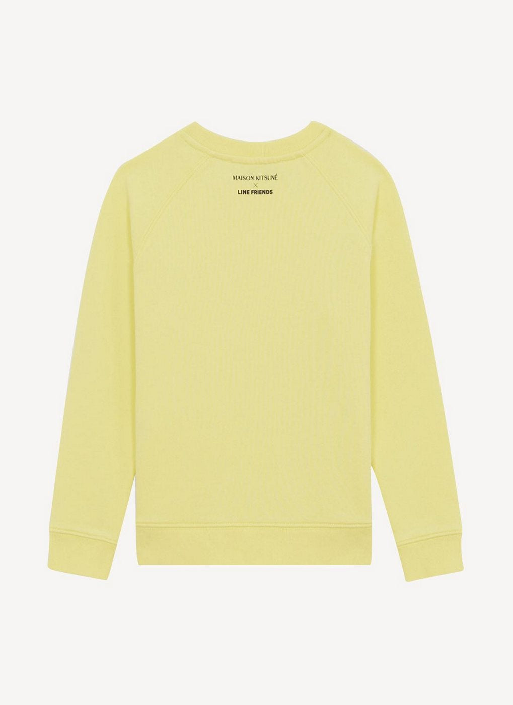 Maison Kitsune - Maison Kitsune X Line Friends Small Print Sweatshirt - Yellow - Mixte