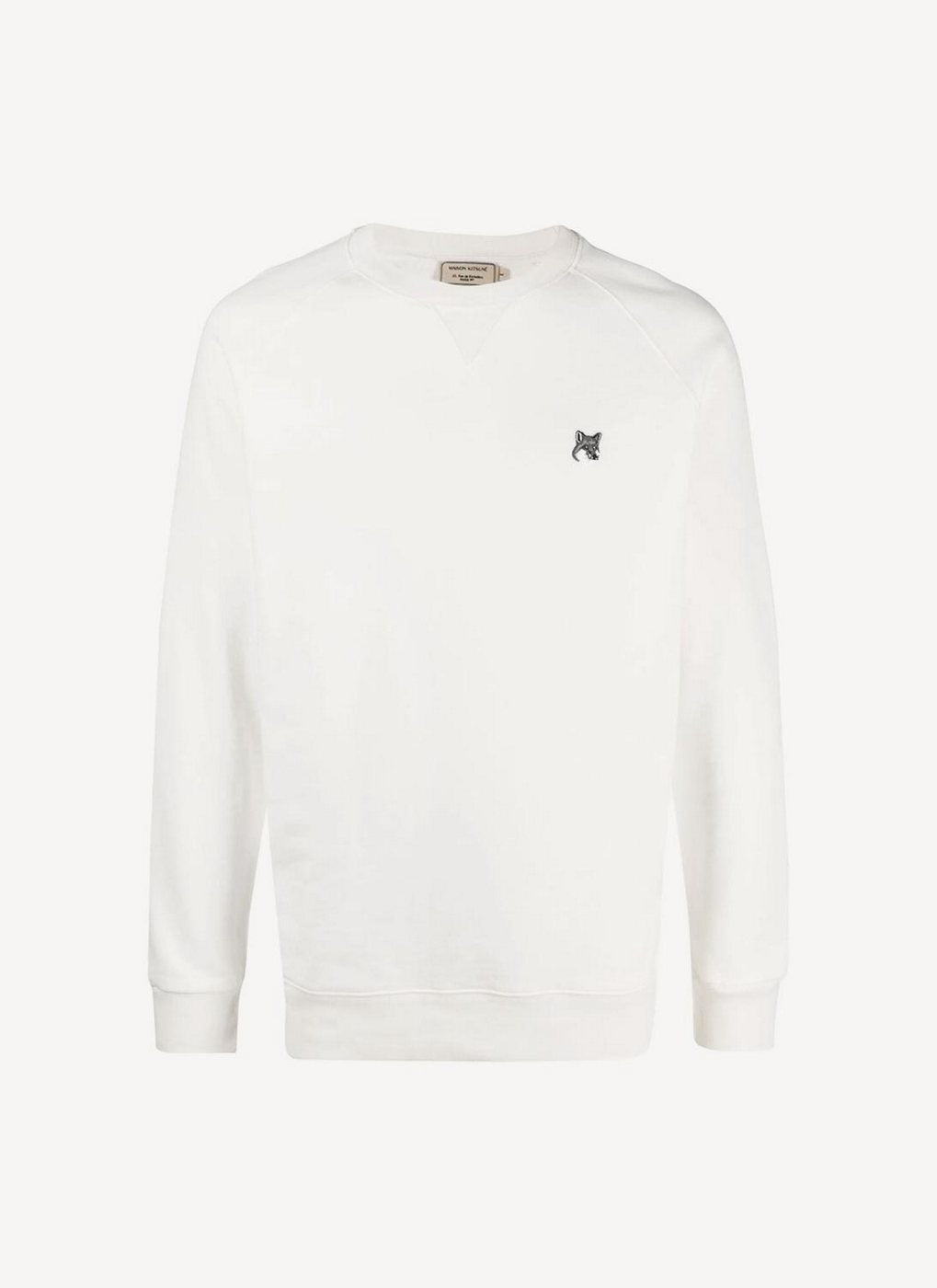 Maison Kitsune - Sweat Shirt Tricolor Fox Patch - White - Homme