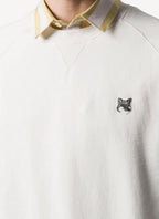 Maison Kitsune - Sweat Shirt Tricolor Fox Patch - White - Homme