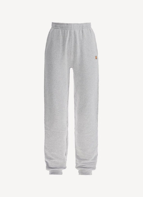Maison Kitsune - Jogg Pant Striped Mk - Light Grey Melange - Homme