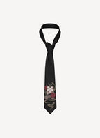 Maison Kitsune - Jacquard Fish Tie - Black - Hombre