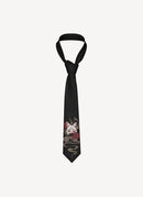 Maison Kitsune - Jacquard Fish Tie - Black - Homme