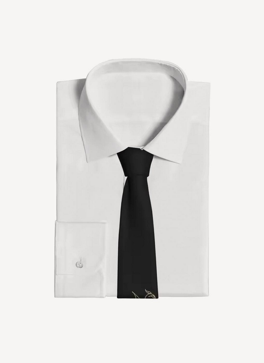 Maison Kitsune - Jacquard Fish Tie - Black - Hombre