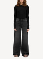 Maison Kitsune - Brut Grace High Waist Pant - Brut - Femme