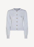 Maison Kitsune - Colorblock Cardigan - Light Blue - Femme
