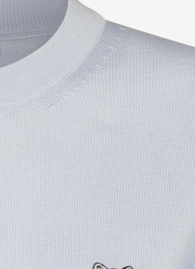 Maison Kitsune - Colorblock Cardigan - Light Blue - Femme