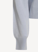 Maison Kitsune - Colorblock Cardigan - Light Blue - Femme