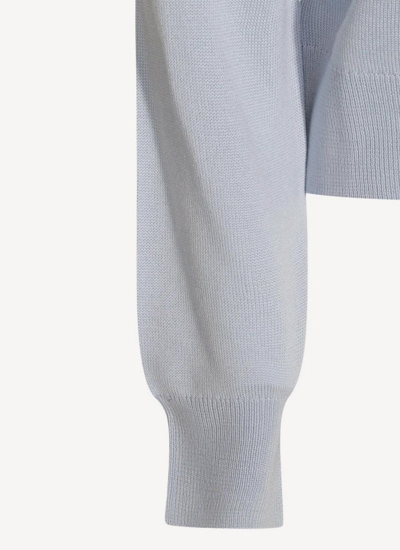 Maison Kitsune - Colorblock Cardigan - Light Blue - Femme