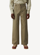 Maison Kitsune - Large Tailored Pants - Light Khaki - Homme