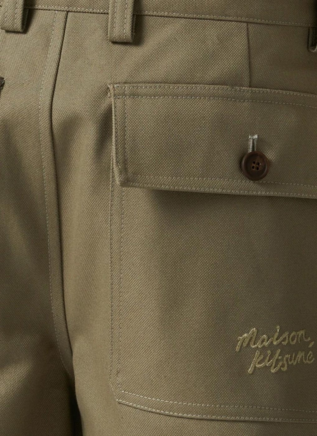 Maison Kitsune - Large Tailored Pants - Light Khaki - Hombre