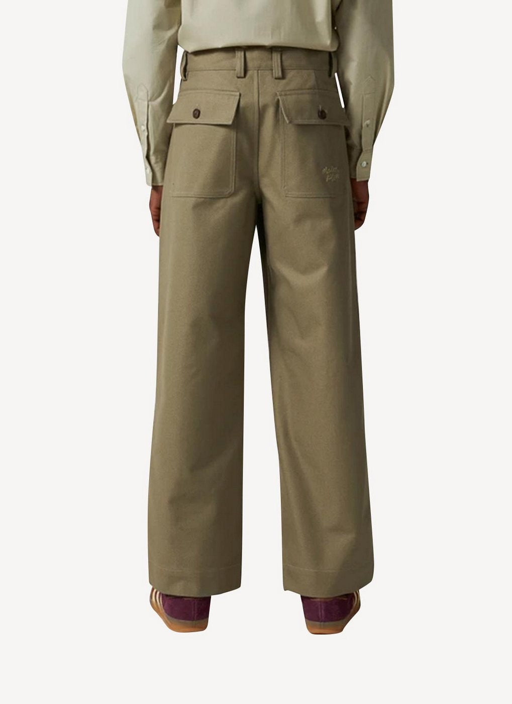 Maison Kitsune - Large Tailored Pants - Light Khaki - Hombre
