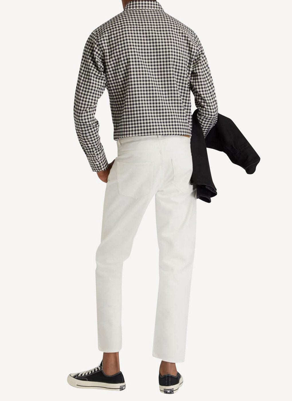 Maison Kitsune - Large Pleated Bermuda - White - Homme