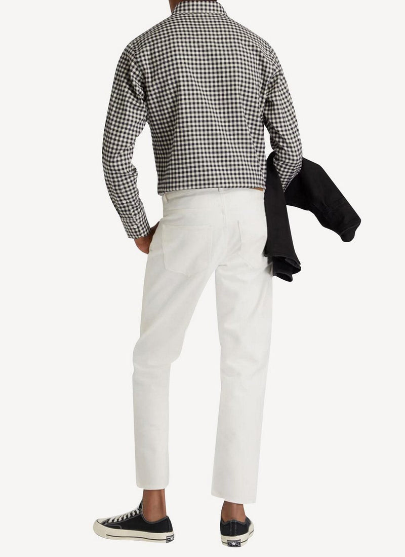 Maison Kitsune - Large Pleated Bermuda - White - Homme