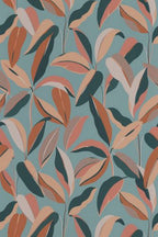 Louison - Carta Da Parati - Bleu Sauvage