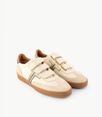 Sneakers Susanna - Pelle liscia - Crema / Oro