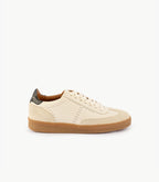 Sneakers Solveig - Pelle liscia - Crema / Nero