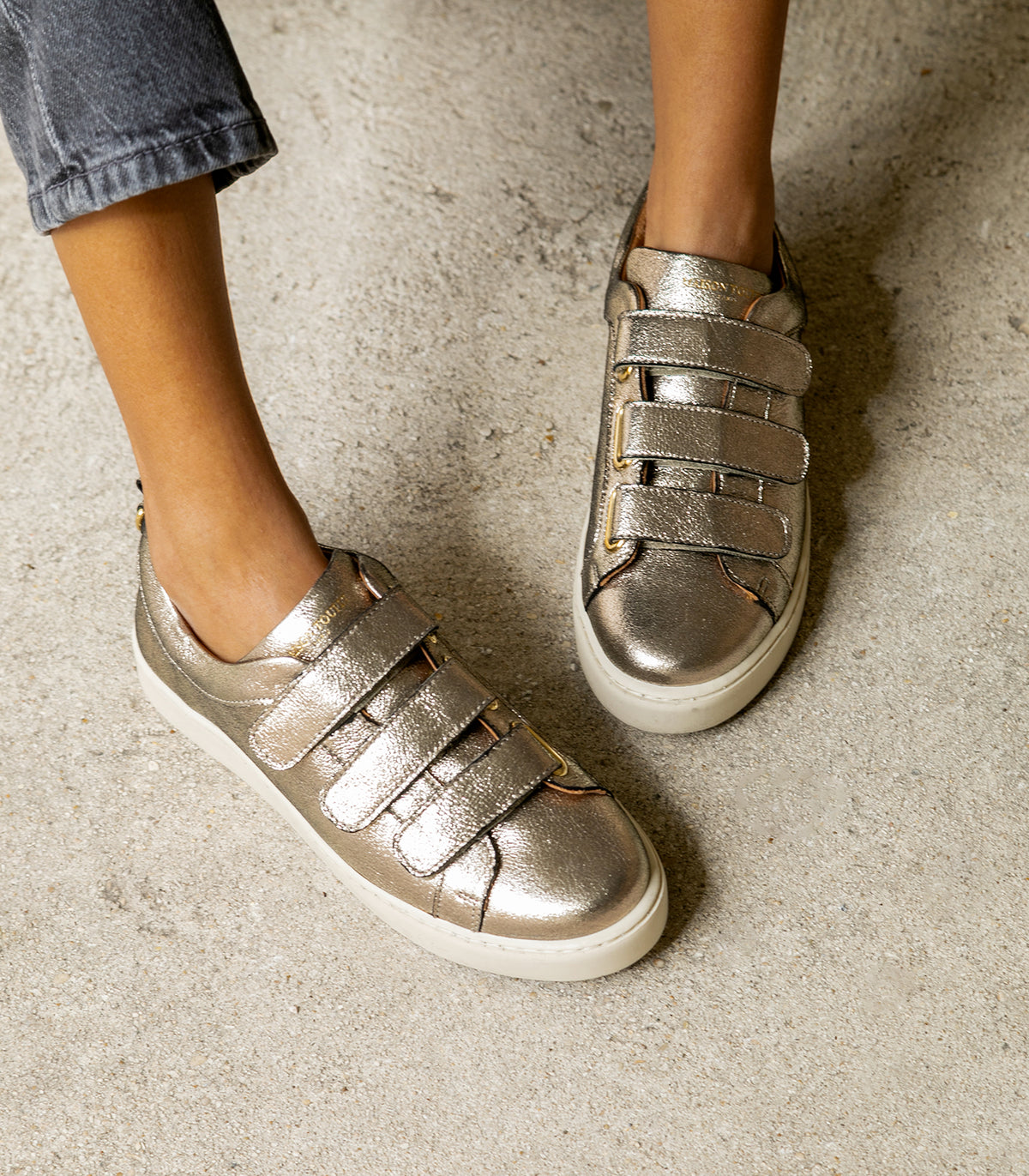 Sneakers Anaïda - Pelle metallizzata - Dorato