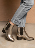 Stivaletti Geraldine - Pelle metallizzata - Oro