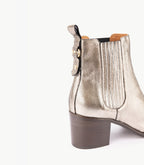 Stivaletti Cecilia - Pelle metallizzata - Dorato