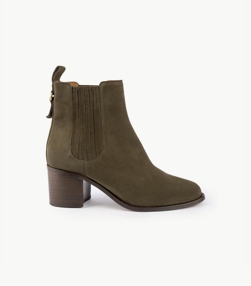 Cecilia Ankle Boots - Khaki