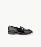 Mocassini Rosalie - Pelle liscia / Strass - Nero