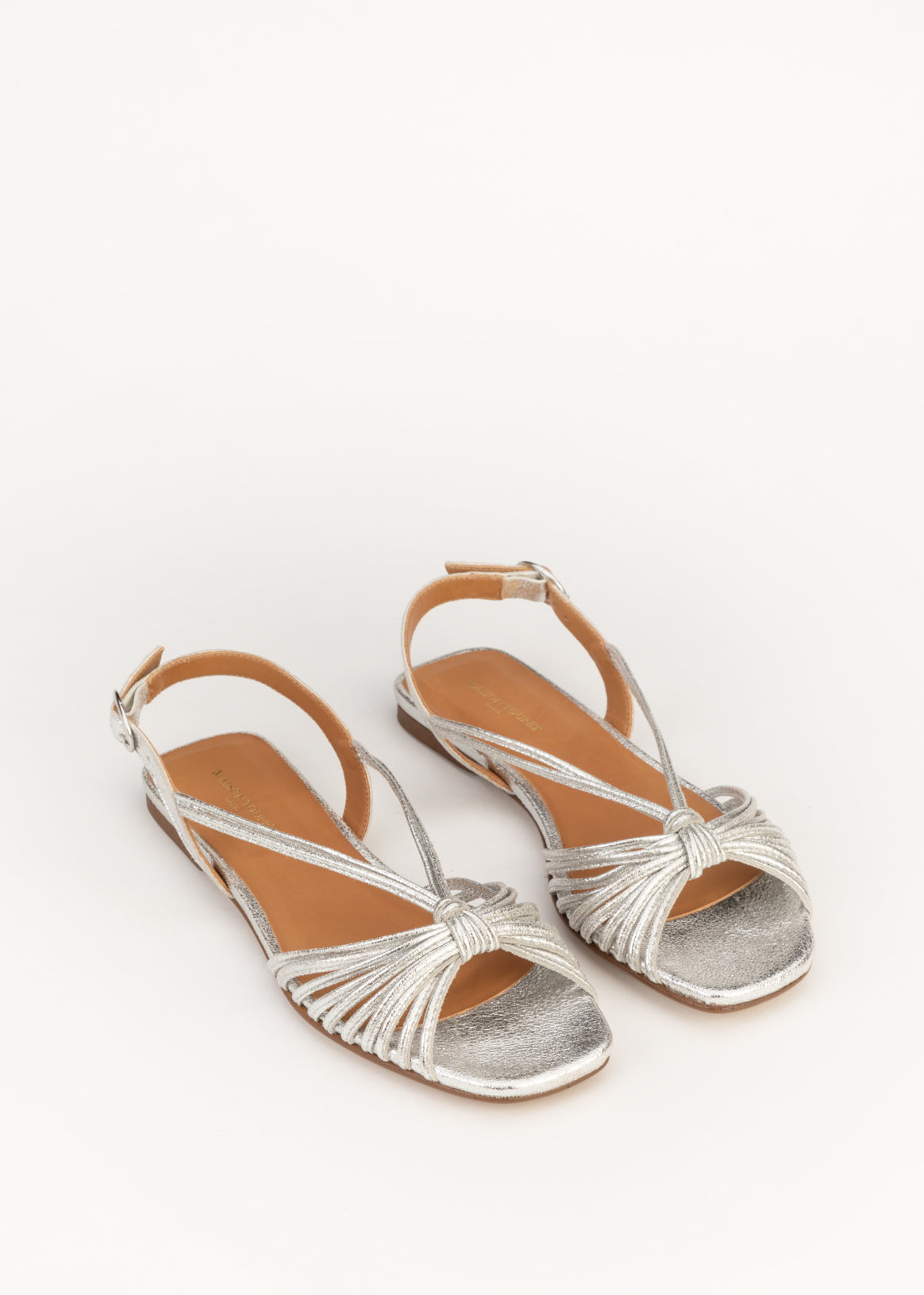 Sandali Melodie - Pelle glitterata - Argento