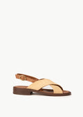 Sandali Rosana - Rafia - Crema