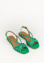 Sandales Melodie - Cuir Velours - Multico Vert