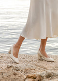Escarpins Louisa - Cuir Lisse - Creme
