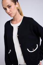 Chaqueta Joya Maja - Negro Blanco