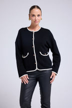 Chaqueta Joya Maja - Negro Blanco