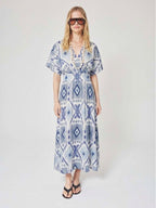Dress Malakit - Ikat Print