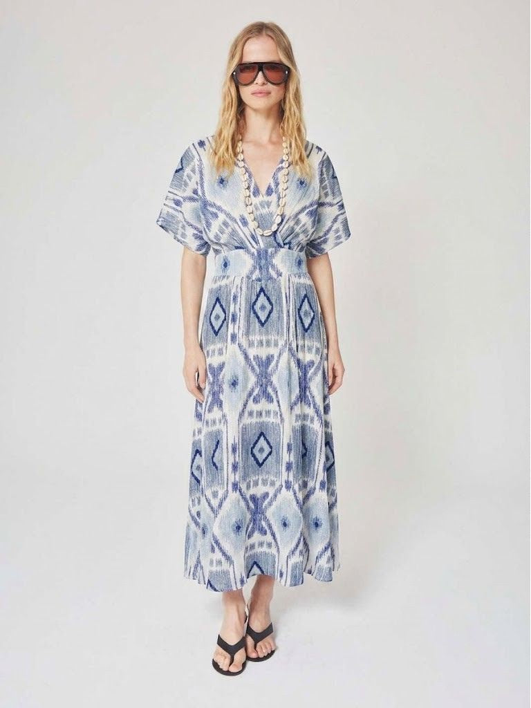Dress Malakit - Ikat Print
