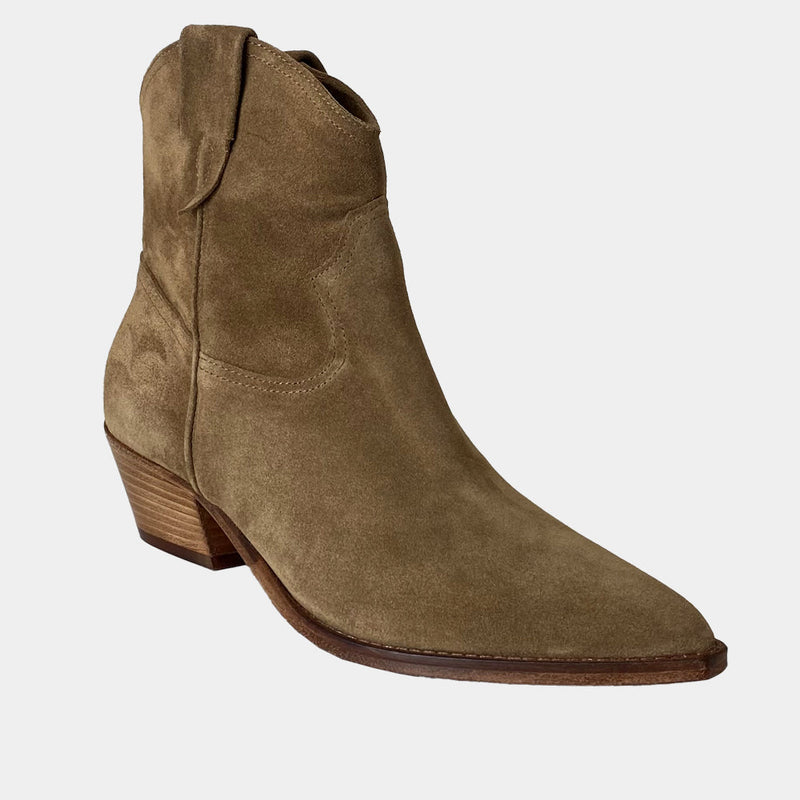 Boots Santiags Ann Tuil Malena - Velours Sable