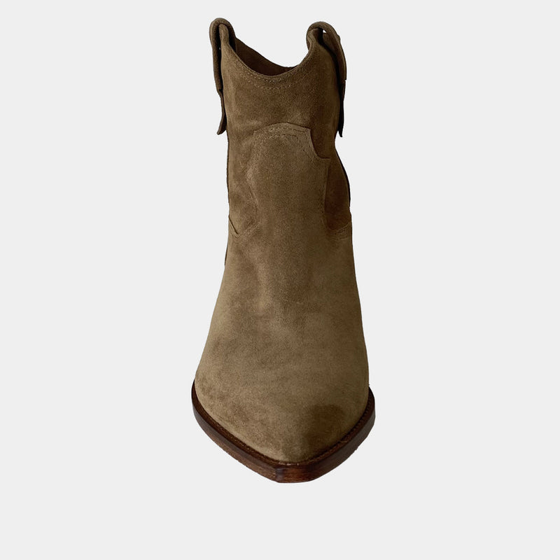 Boots Santiags Ann Tuil Malena - Velours Sable