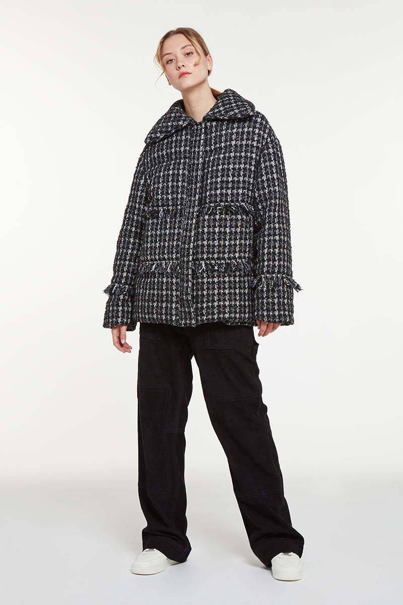 Doudoune Malik - Black Plaid