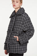 Doudoune Malik - Black Plaid