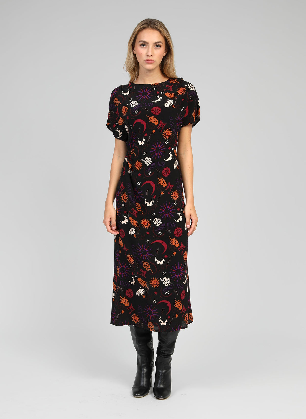 Robe Midi Malora Boheme Noir