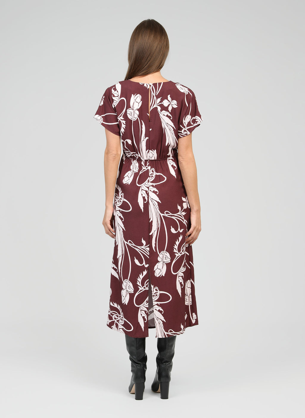 Robe Midi Malora Kriket Bordeaux