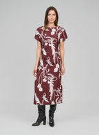 Robe Midi Malora Kriket Bordeaux
