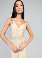 Robe Midi Malouise Beige
