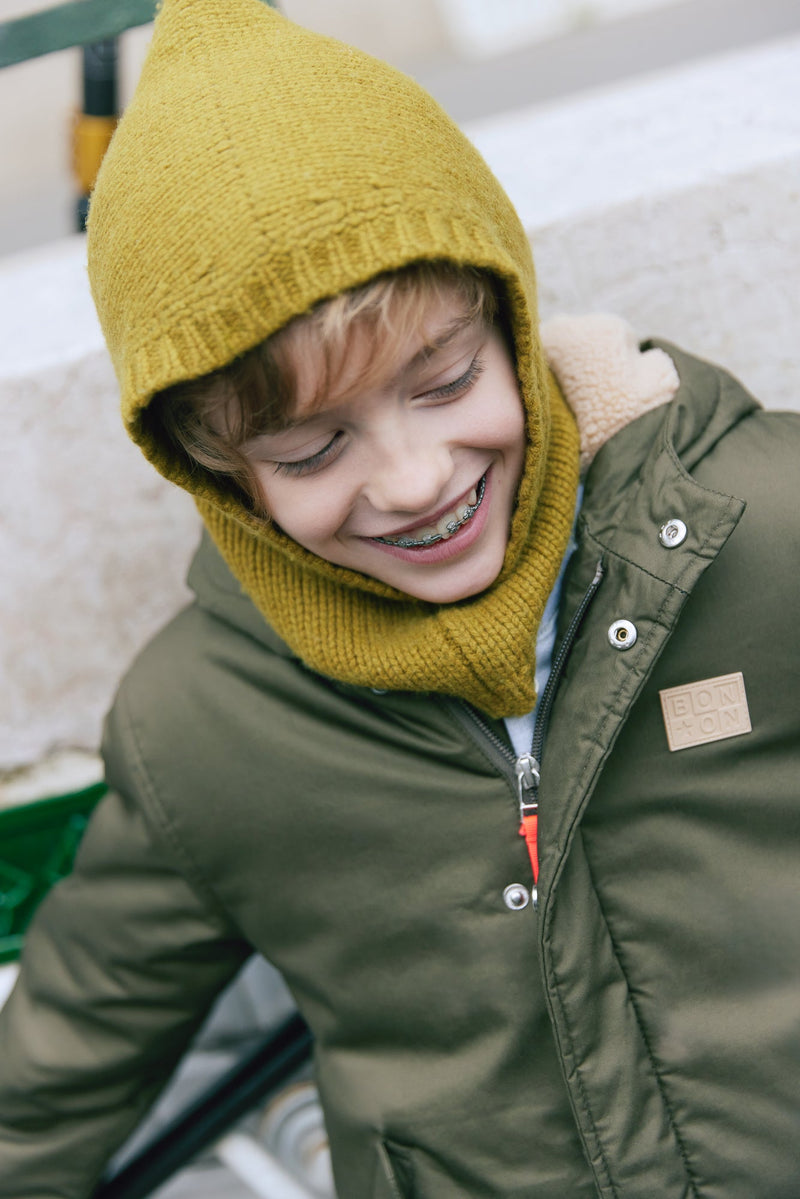 Cagoule - Vert En Tricot