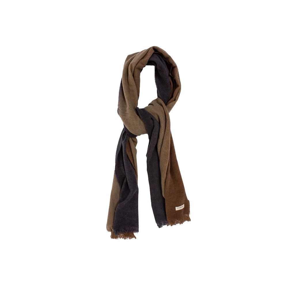 Fringed Tie-Dye Wool Scarf 65x200cm