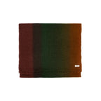 Bufanda con flecos tie and dye de lana 65x200 cm