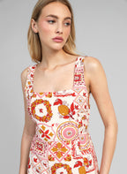 Robe Midi Manily Rizzo Rose