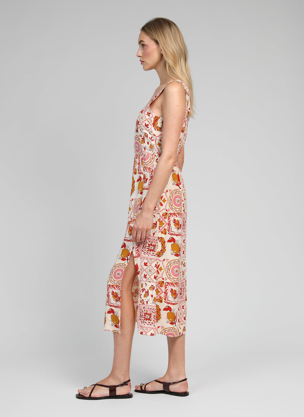 Robe Midi Manily Rizzo Rose
