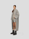 Manteau Eren In Lead Woolen Cashmere