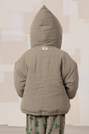 Manteau Frio Corderoy Gris Trèfles